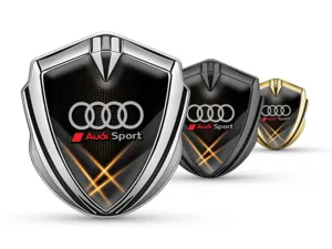 Audi Silicone Emblema Badge Look Corse Top Lucido